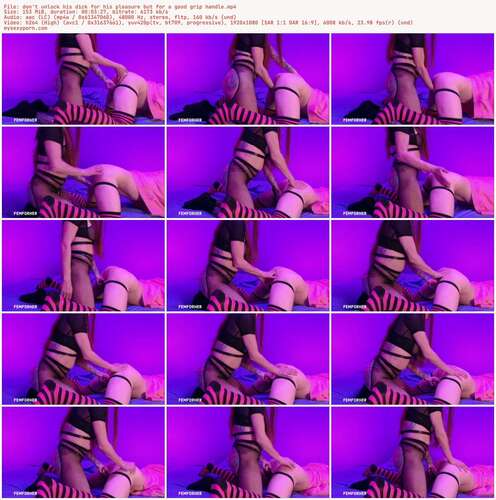 FEMFORHER - Don't Unlock His Dick For His Pleasure But For A Good Grip Handle 1080p - Preview