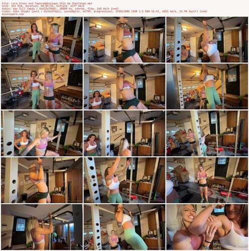 Tapered Physique - Lora Cross And Taperedphysique Chin Up Challenge 1080p - Preview