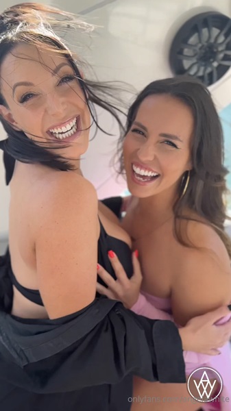 Angela White, Kelsi Monroe - Threesome In Miami With MrLucky 1920p