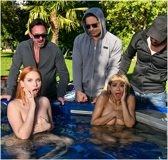 Veronica Leal, Leya Desantis - Rampant Robbery Part 2: Bi Besties Veronica Leal And Leya Desantis Take A DP Drilling From Trio Of Robbers GP3342 FullHD 1080p/HD 720p