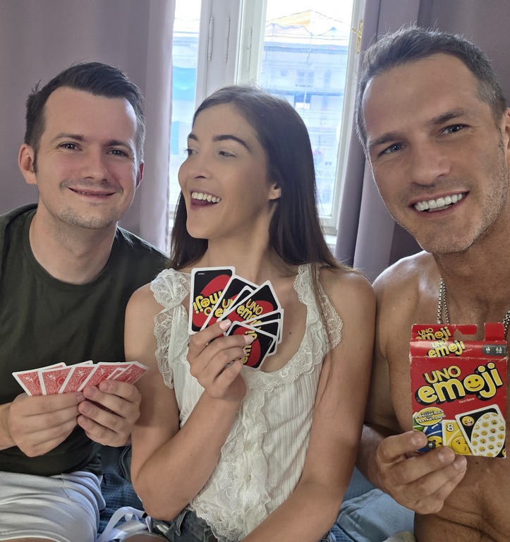 Rhiannon Ryder - Double Teaming British Hottie Rhiannon Ryder on Tom Games Pod  FullHD 1080p/HD 720p